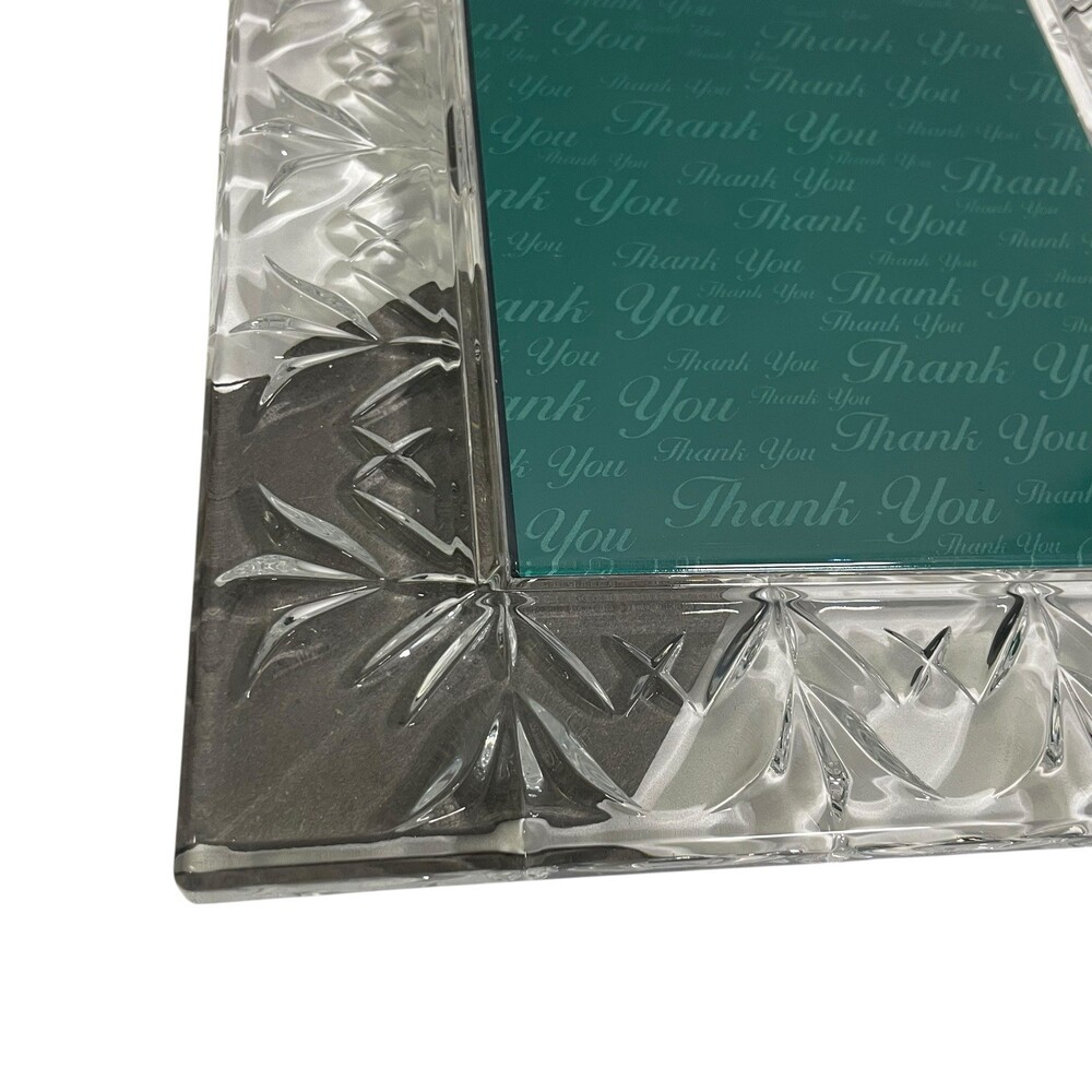 WATERFORD CRYSTAL 5"x7" Thank You Photo Picture Frame 114989 New In Box - Picture 11 of 11